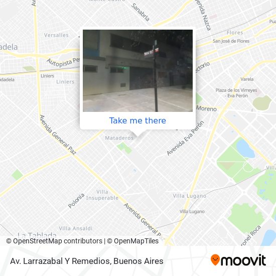 Mapa de Av. Larrazabal Y Remedios