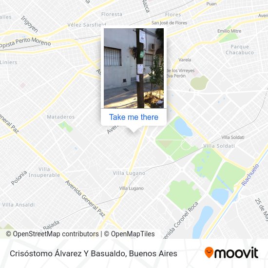 Crisóstomo Álvarez Y Basualdo map