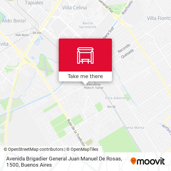 Mapa de Avenida Brigadier General Juan Manuel De Rosas, 1500