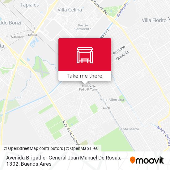 Mapa de Avenida Brigadier General Juan Manuel De Rosas, 1302
