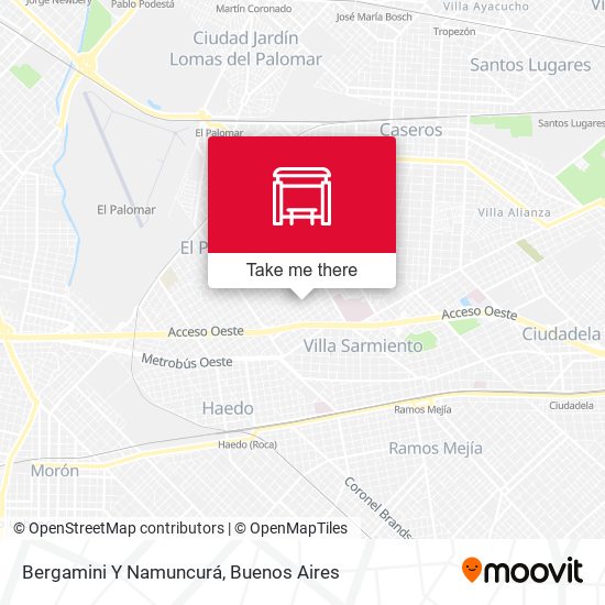 Bergamini Y Namuncurá map