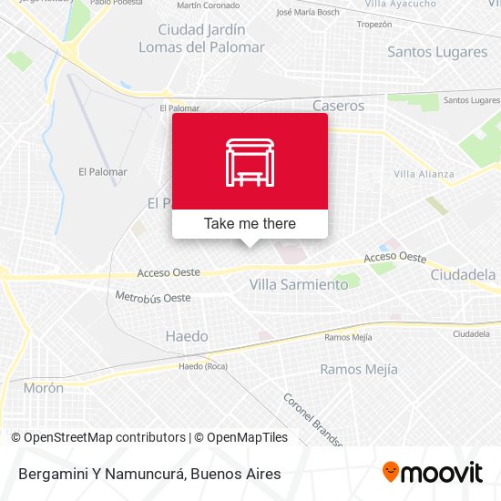 Mapa de Bergamini Y Namuncurá