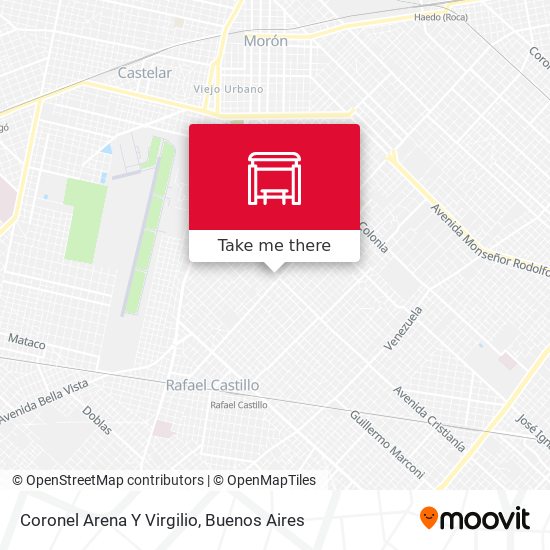 Coronel Arena Y Virgilio map