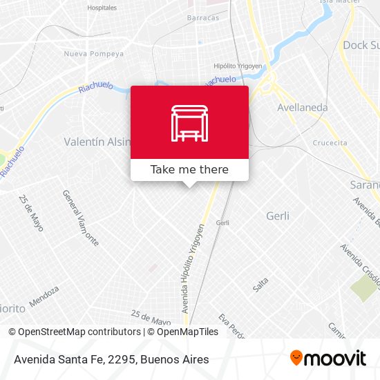Avenida Santa Fe, 2295 map