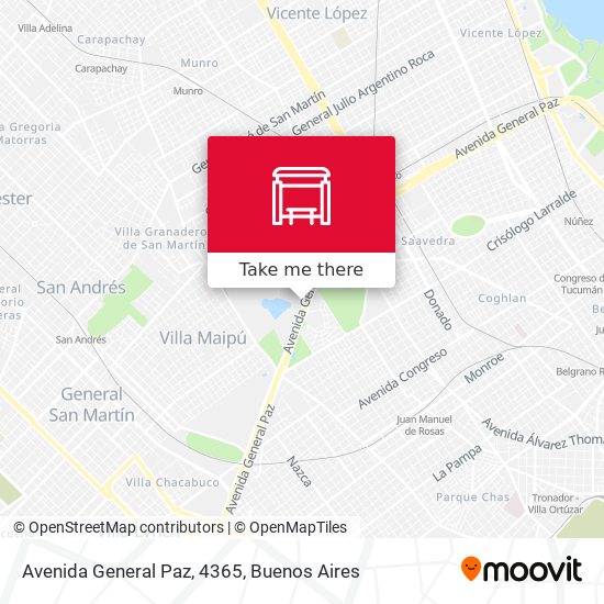 Mapa de Avenida General Paz, 4365