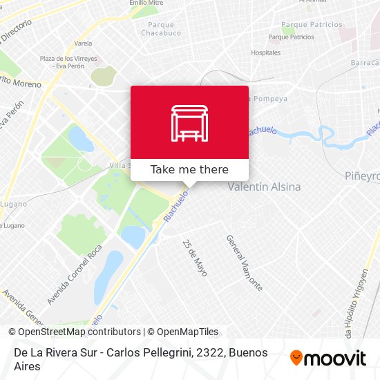 De La Rivera Sur - Carlos Pellegrini, 2322 map