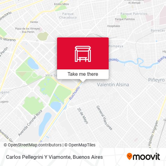 Carlos Pellegrini Y Viamonte map