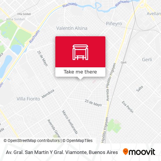Av. Gral. San Martín Y Gral. Viamonte map