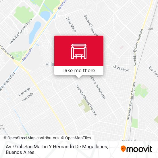 Mapa de Av. Gral. San Martín Y Hernando De Magallanes
