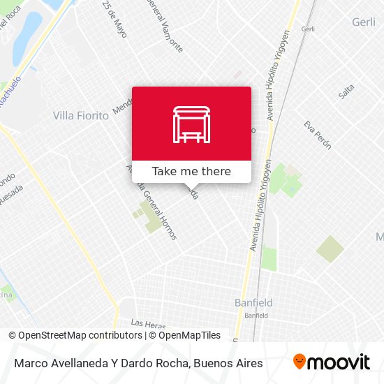 Mapa de Marco Avellaneda Y Dardo Rocha