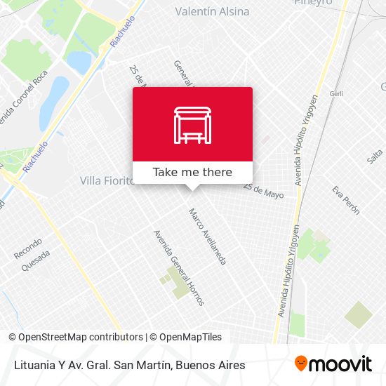 Lituania Y Av. Gral. San Martín map