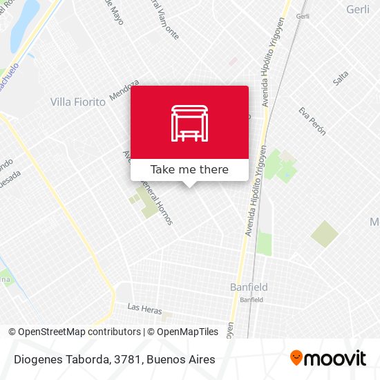 Diogenes Taborda, 3781 map