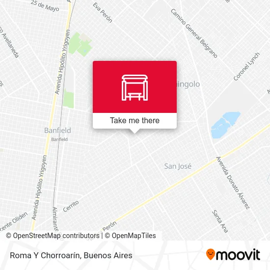 Roma Y Chorroarín map