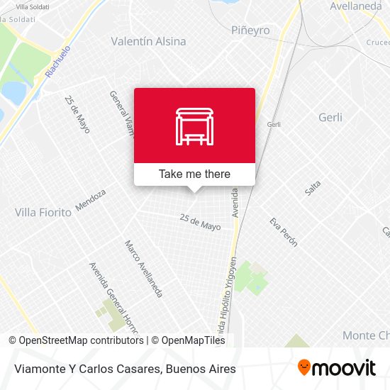 Viamonte Y Carlos Casares map