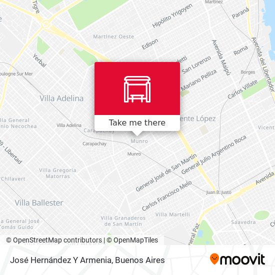 Mapa de José Hernández Y Armenia