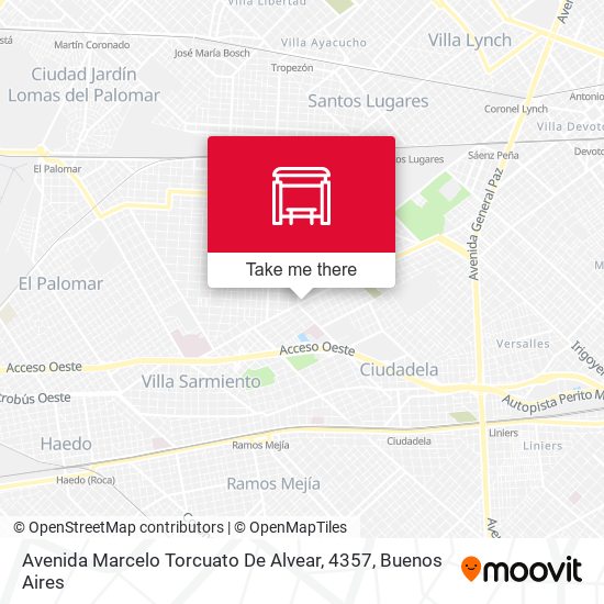 Avenida Marcelo Torcuato De Alvear, 4357 map