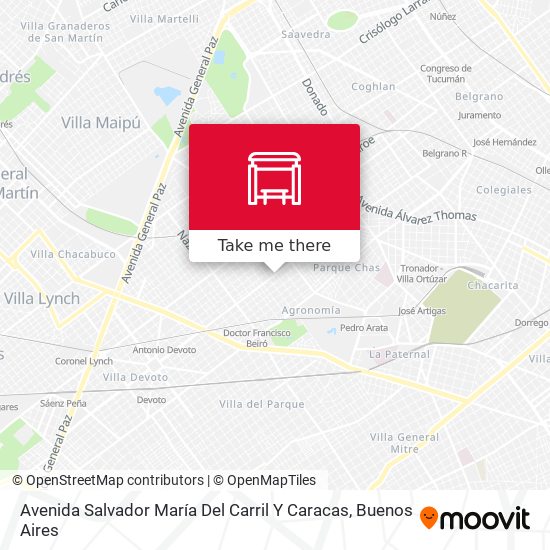 Mapa de Avenida Salvador María Del Carril Y Caracas
