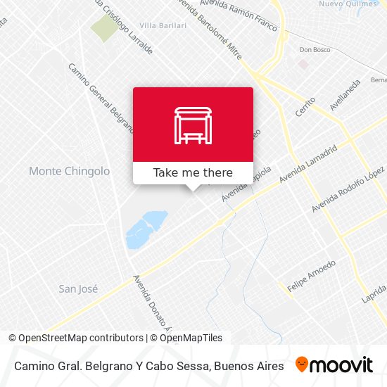 Camino Gral. Belgrano Y Cabo Sessa map