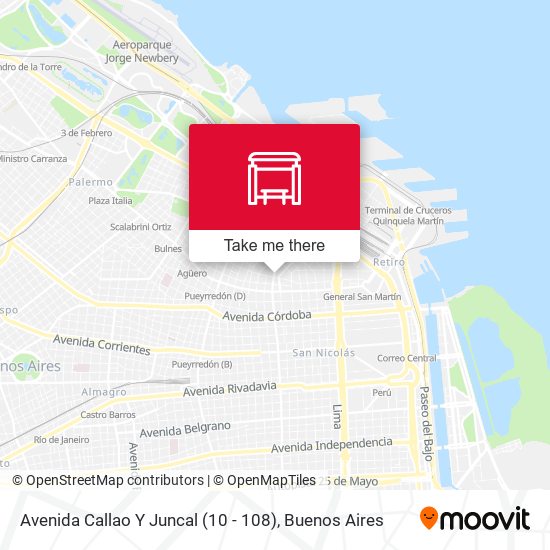 Mapa de Avenida Callao Y Juncal (10 - 108)