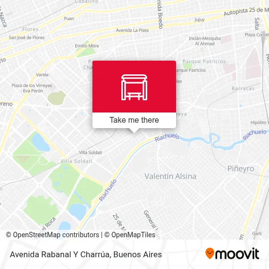 Avenida Rabanal Y Charrúa map