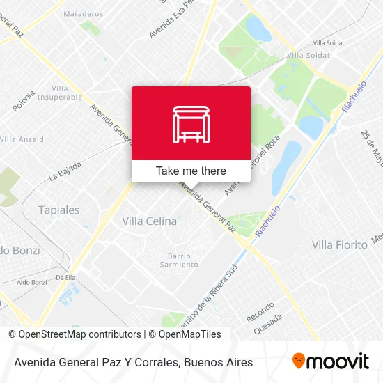 Mapa de Avenida General Paz Y Corrales