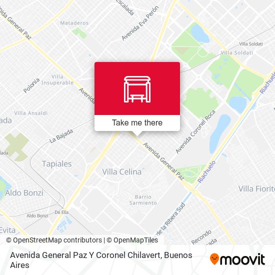 Avenida General Paz Y Coronel Chilavert map
