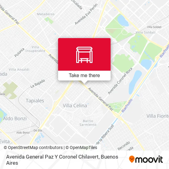 Avenida General Paz Y Coronel Chilavert map