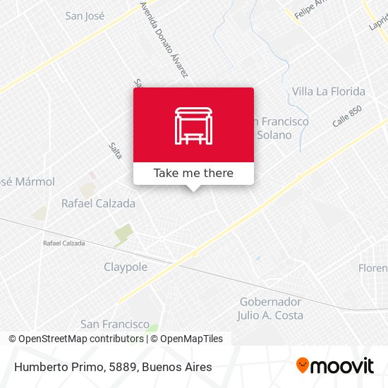 Humberto Primo, 5889 map