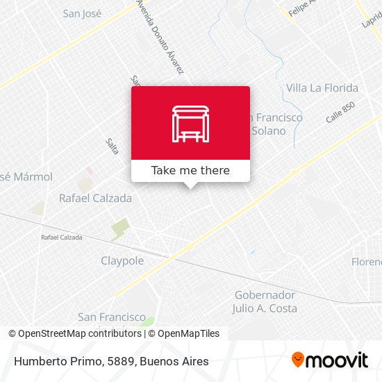 Humberto Primo, 5889 map