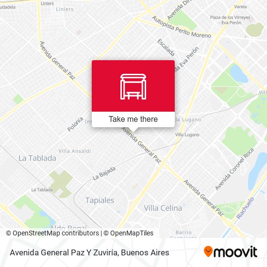 Mapa de Avenida General Paz Y Zuviría