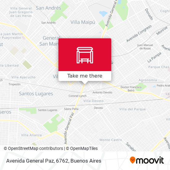 Avenida General Paz, 6762 map