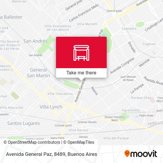Avenida General Paz, 8489 map