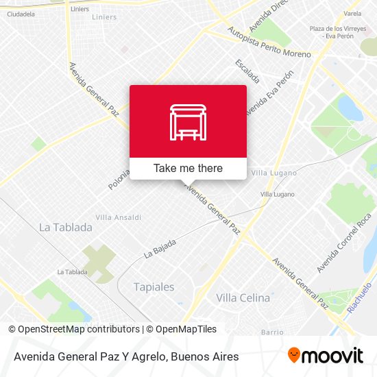 Avenida General Paz Y Agrelo map