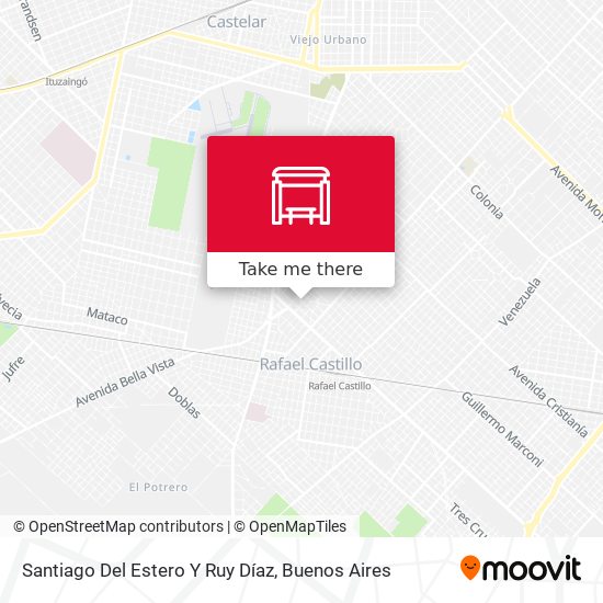 Santiago Del Estero Y Ruy Díaz map