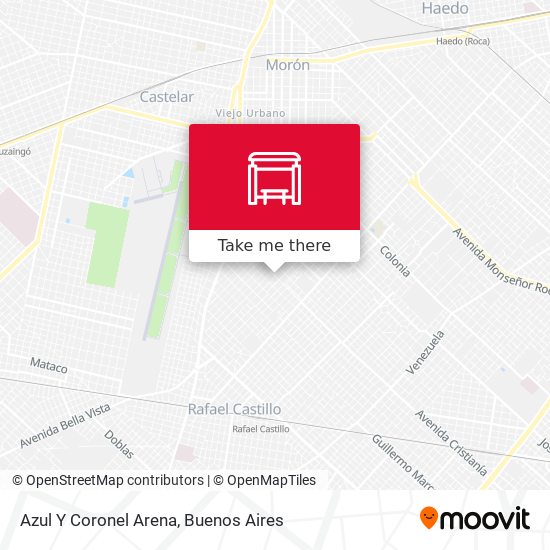 Mapa de Azul Y Coronel Arena