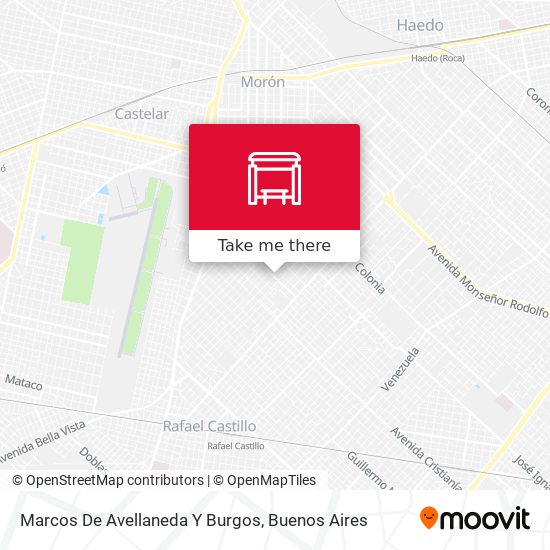 Marcos De Avellaneda Y Burgos map