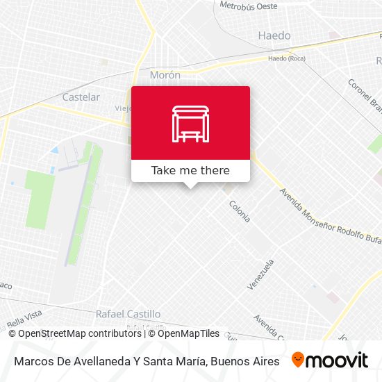 Mapa de Marcos De Avellaneda Y Santa María