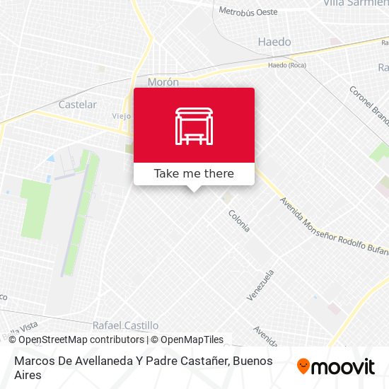 Marcos De Avellaneda Y Padre Castañer map