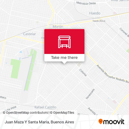 Juan Maza Y Santa María map
