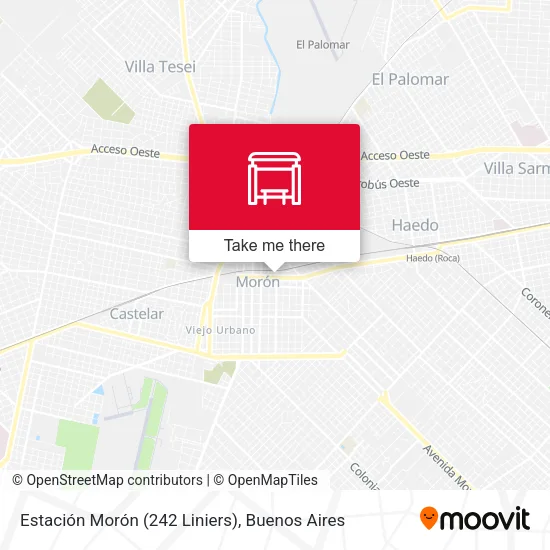 Estación Morón (242 Liniers) map