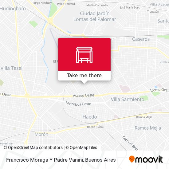 Mapa de Francisco Moraga Y Padre Vanini
