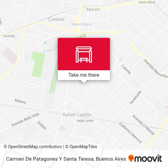Carmen De Patagones Y Santa Teresa map