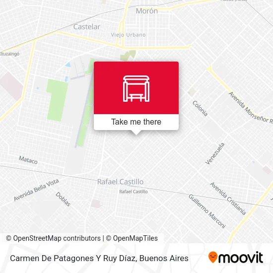 Carmen De Patagones Y Ruy Díaz map