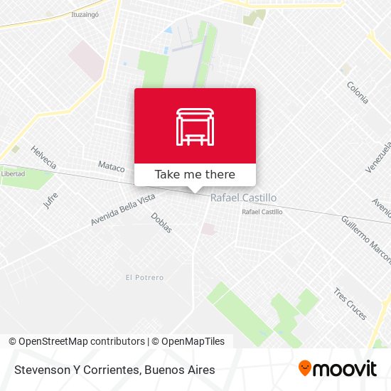 Stevenson Y Corrientes map