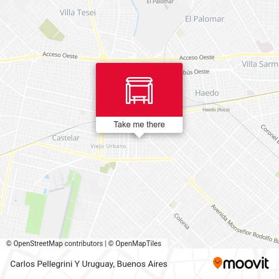 Carlos Pellegrini Y Uruguay map
