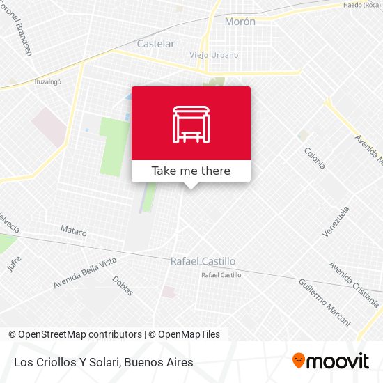 Los Criollos Y Solari map