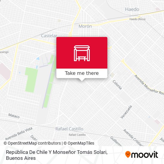 República De Chile Y Monseñor Tomás Solari map