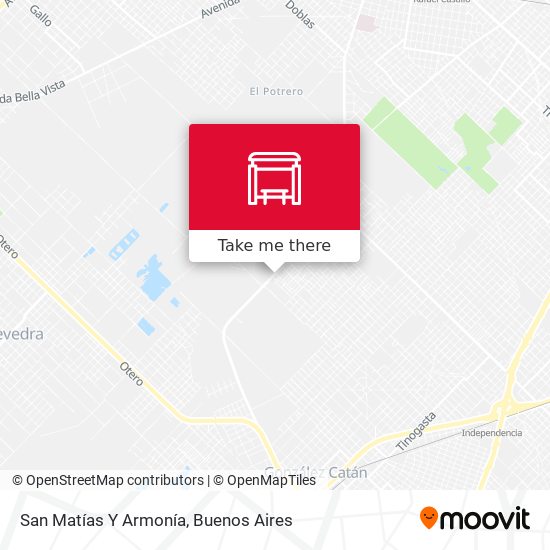 San Matías Y Armonía map