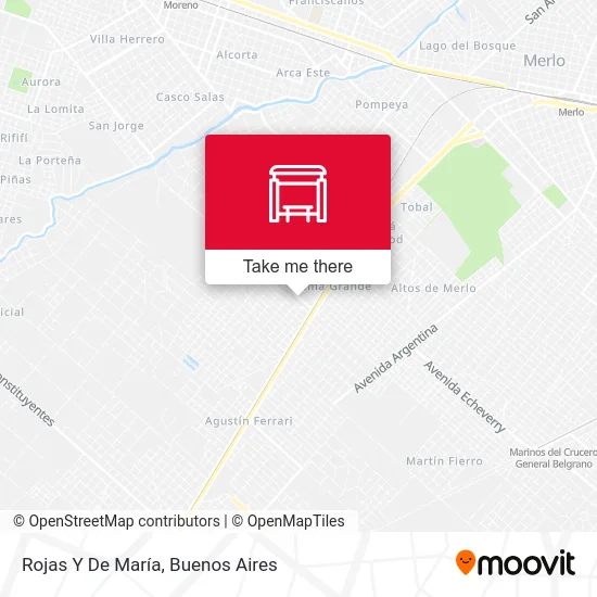 Rojas Y De María map