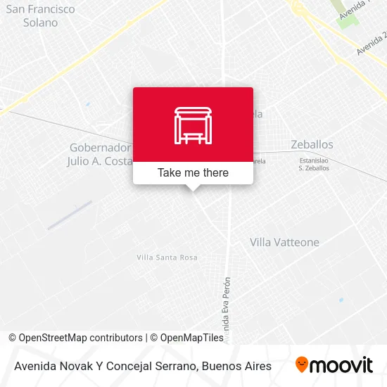Avenida Novak Y Concejal Serrano map